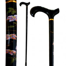 W-035 HAND-PAINTED ORCHID WOOD STICK